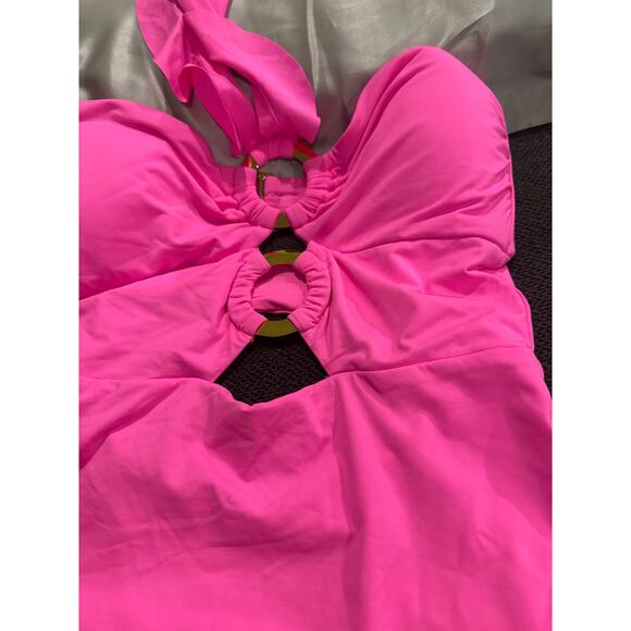 Soluna Swim Standard Buckle Up One Piece Bandeau Swimsuit Size XL - Picture 8 of 11